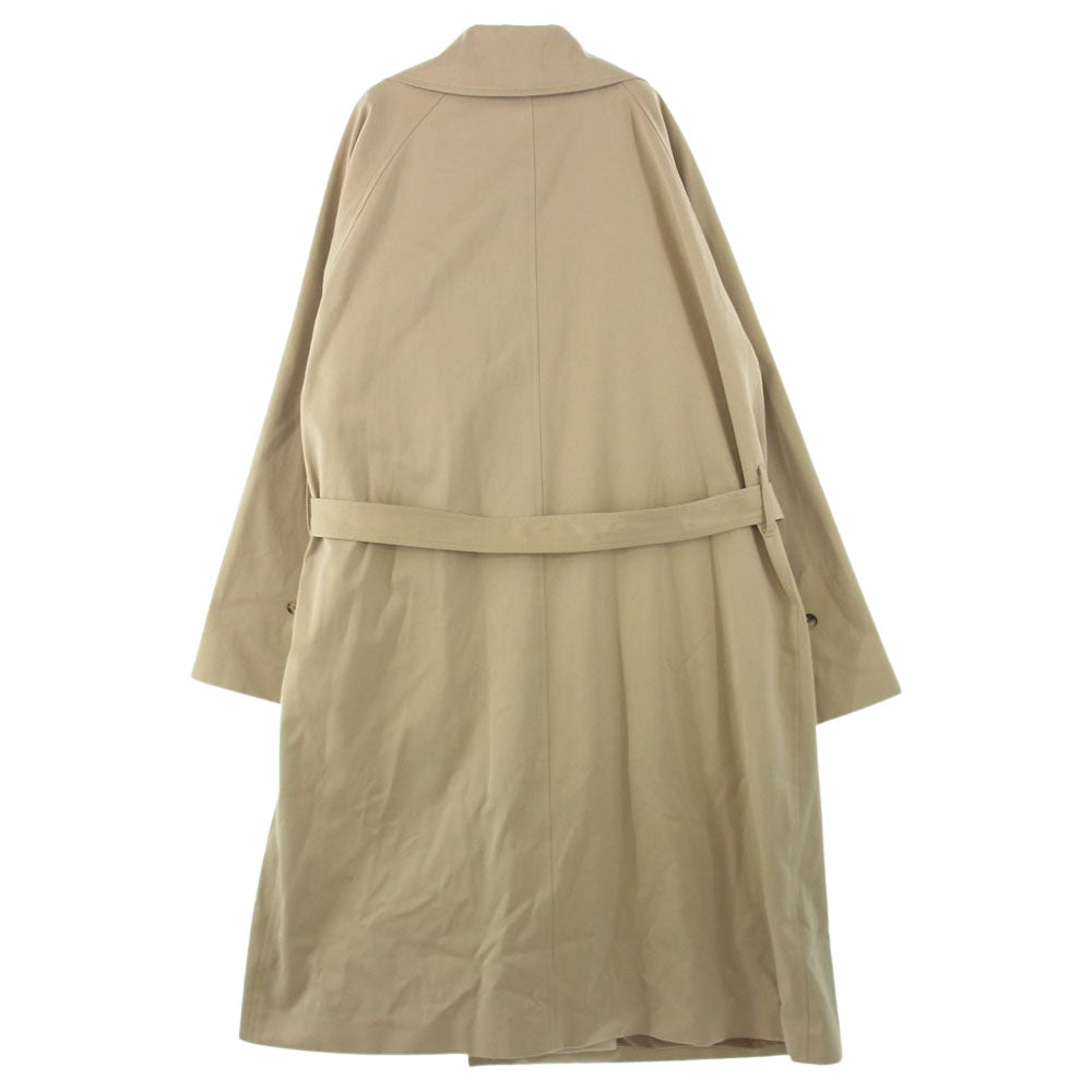 COMOLI コモリ 22AW W03-04001 コットンギャバ カシミヤ混ライナー付き タイロッケンコート ロングコート ベージュ系 3【新古品】【未使用】【中古】