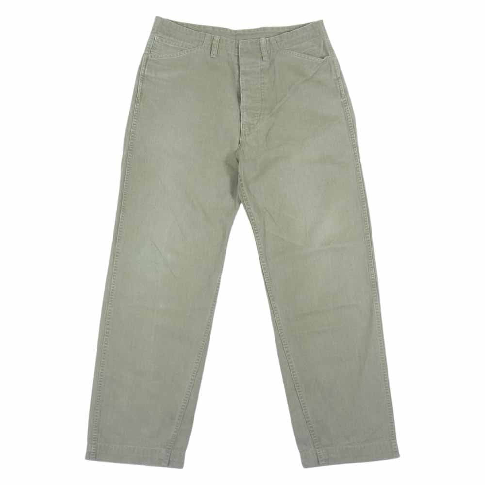 TENDERLOIN テンダーロイン T-HERRINGBONE WORK PNT ヘリンボーンパンツ ベージュ系 カーキ系 XS【中古】