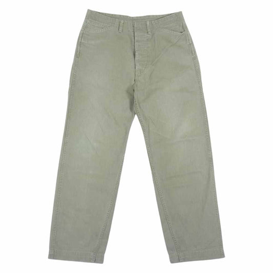 TENDERLOIN テンダーロイン T-HERRINGBONE WORK PNT ヘリンボーンパンツ ベージュ系 カーキ系 XS【中古】