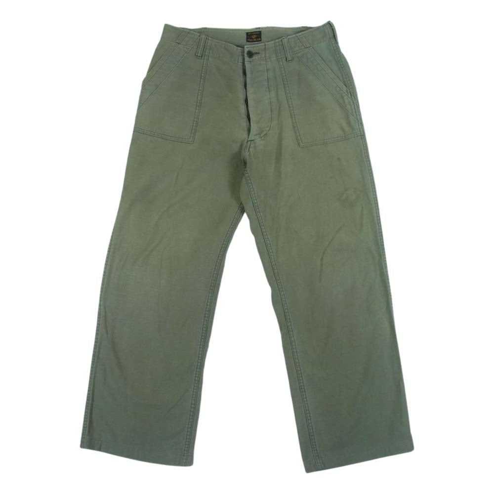 TENDERLOIN テンダーロイン T-ARMY PNT F LONG アーミーパンツ ベイカーパンツ ファティーグパンツ カーキ系 XS【中古】