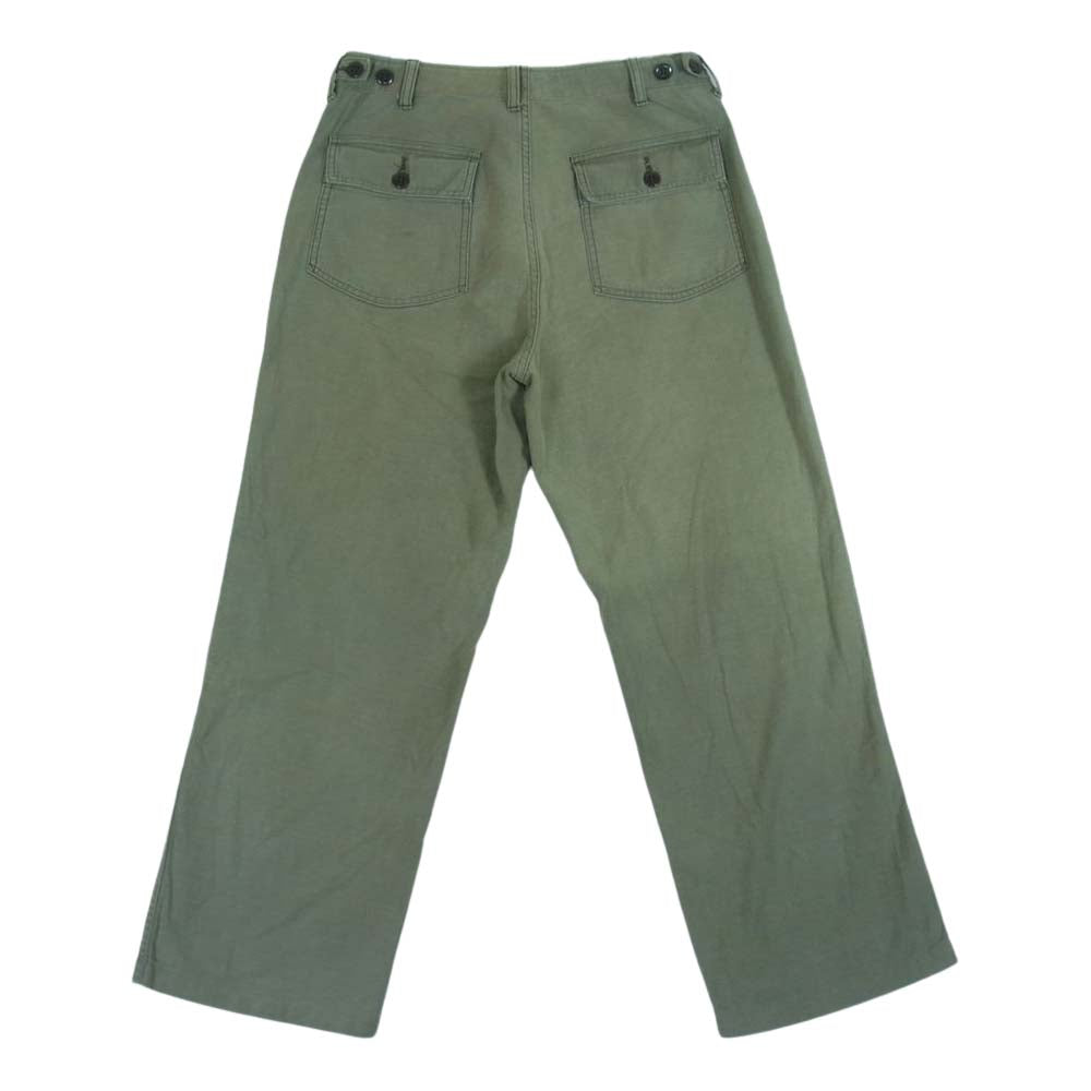 TENDERLOIN テンダーロイン T-ARMY PNT F LONG アーミーパンツ ベイカーパンツ ファティーグパンツ カーキ系 XS【中古】
