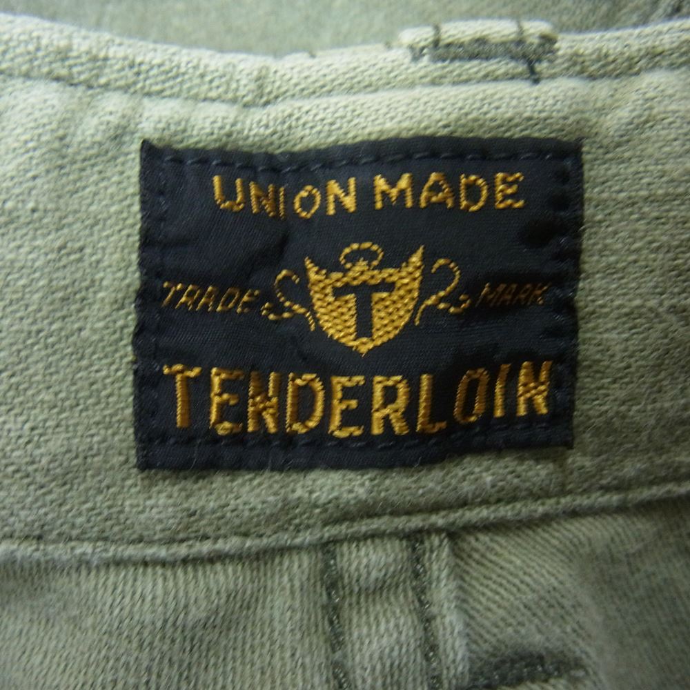 TENDERLOIN テンダーロイン T-ARMY PNT F LONG アーミーパンツ ベイカーパンツ ファティーグパンツ カーキ系 XS【中古】