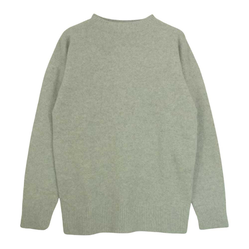 ミッタン ボトルネック ウール ニット セーター グレー系 2【美品】【中古】