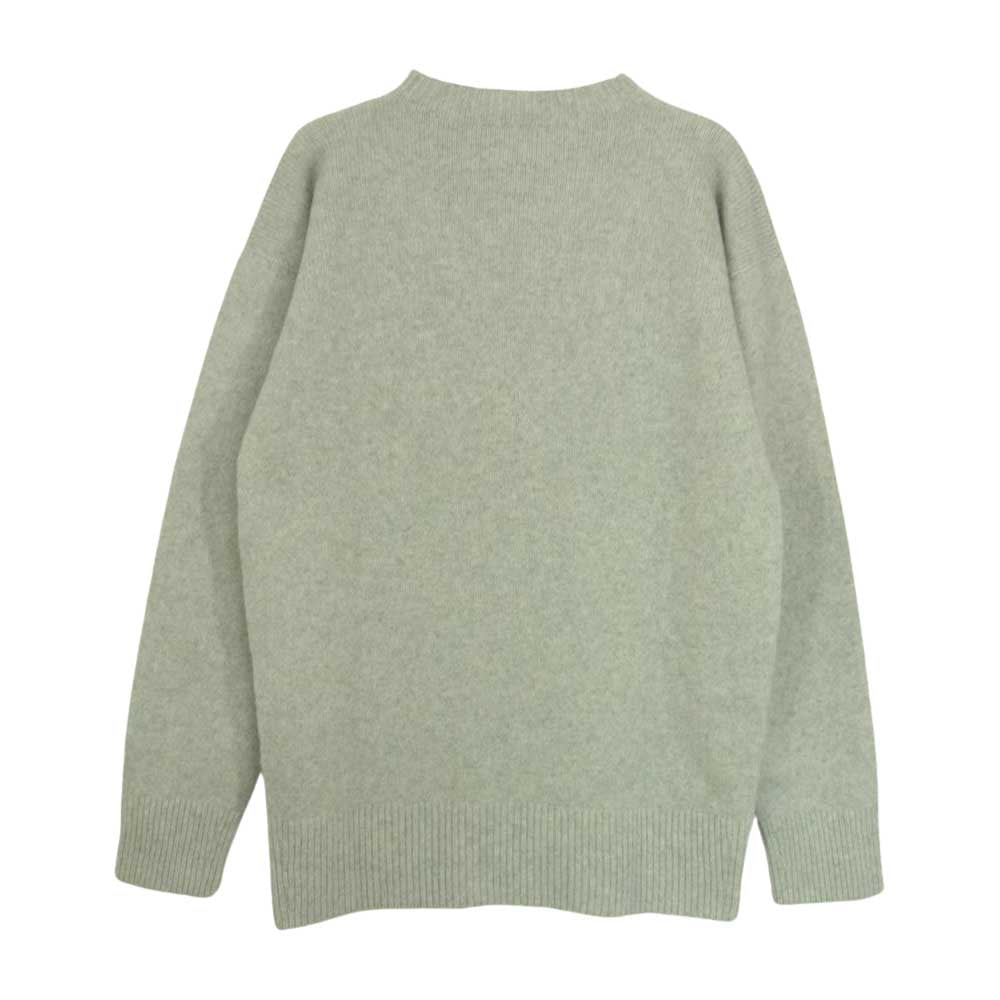 ミッタン ボトルネック ウール ニット セーター グレー系 2【美品】【中古】