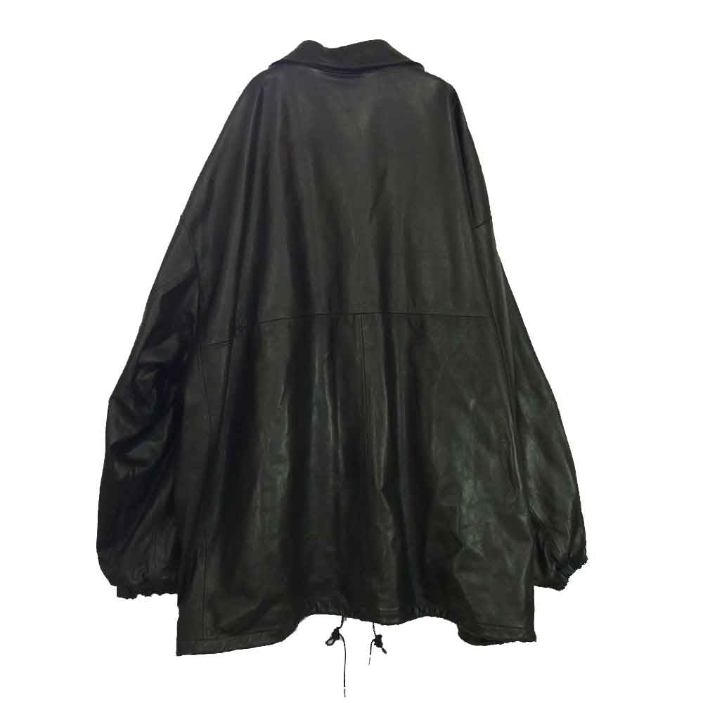 エーレザー 大阪レザー ALN2207 Humongous Coach Jacket オーバーサイズ レザー コーチジャケット ブラック系 ONE【中古】
