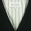 MAISON MARGIELA メゾンマルジェラ 21SS S50HA0982 S17687 10ライン WOOL V-NECK LINED CARDIGAN ダメージ加工 レイヤード カーディガン ブラック ブラック系 L【中古】