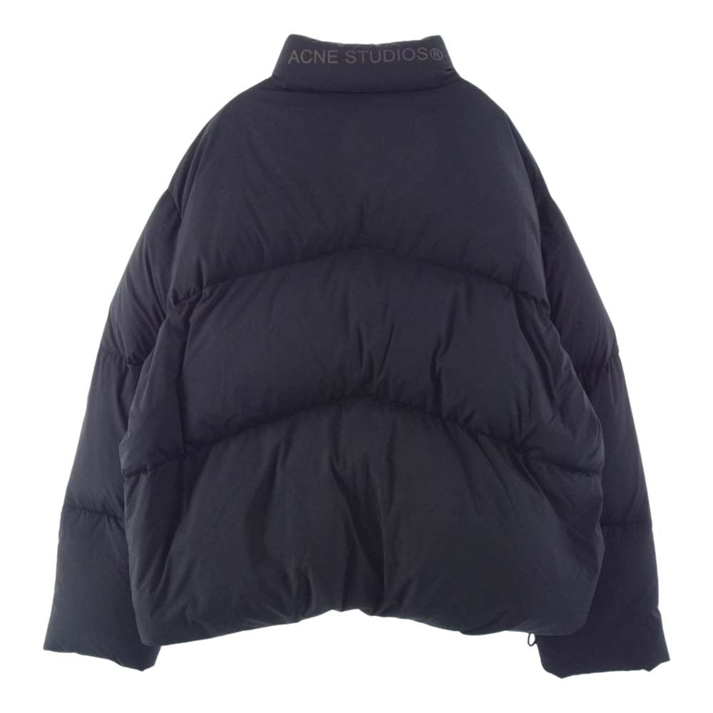 ACNE STUDIOS アクネストゥディオズ FN-MN-OUTW000716 ナイロン ブレンド ショート丈 ダウン パフ ジャケット ブラック系 48【美品】【中古】
