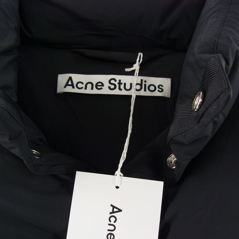 ACNE STUDIOS アクネストゥディオズ FN-MN-OUTW000716 ナイロン ブレンド ショート丈 ダウン パフ ジャケット ブラック系 48【美品】【中古】