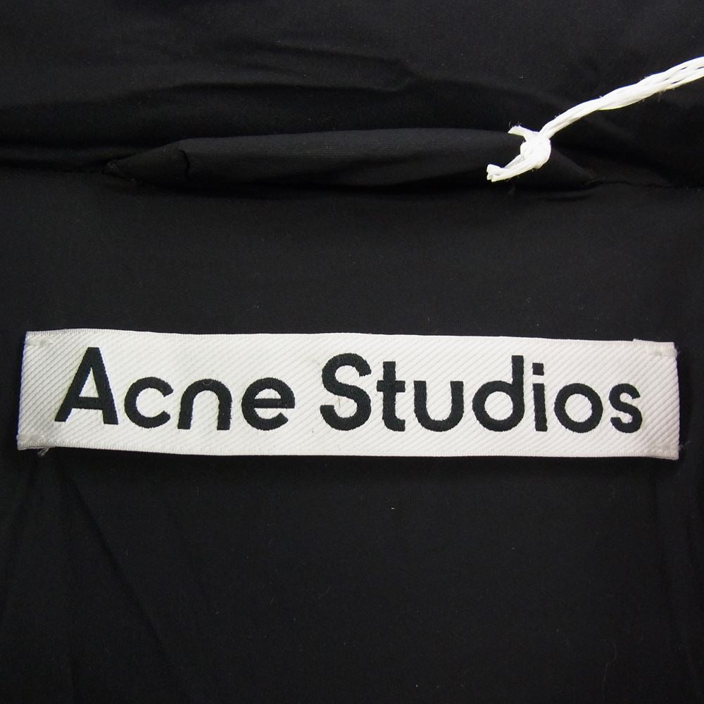 ACNE STUDIOS アクネストゥディオズ FN-MN-OUTW000716 ナイロン ブレンド ショート丈 ダウン パフ ジャケット ブラック系 48【美品】【中古】
