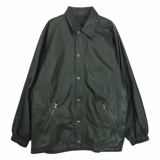 ISAMUKATAYAMA BACKLASH イサムカタヤマバックラッシュ B1953-01 カウレザー コーチジャケット ブラック系 F【中古】