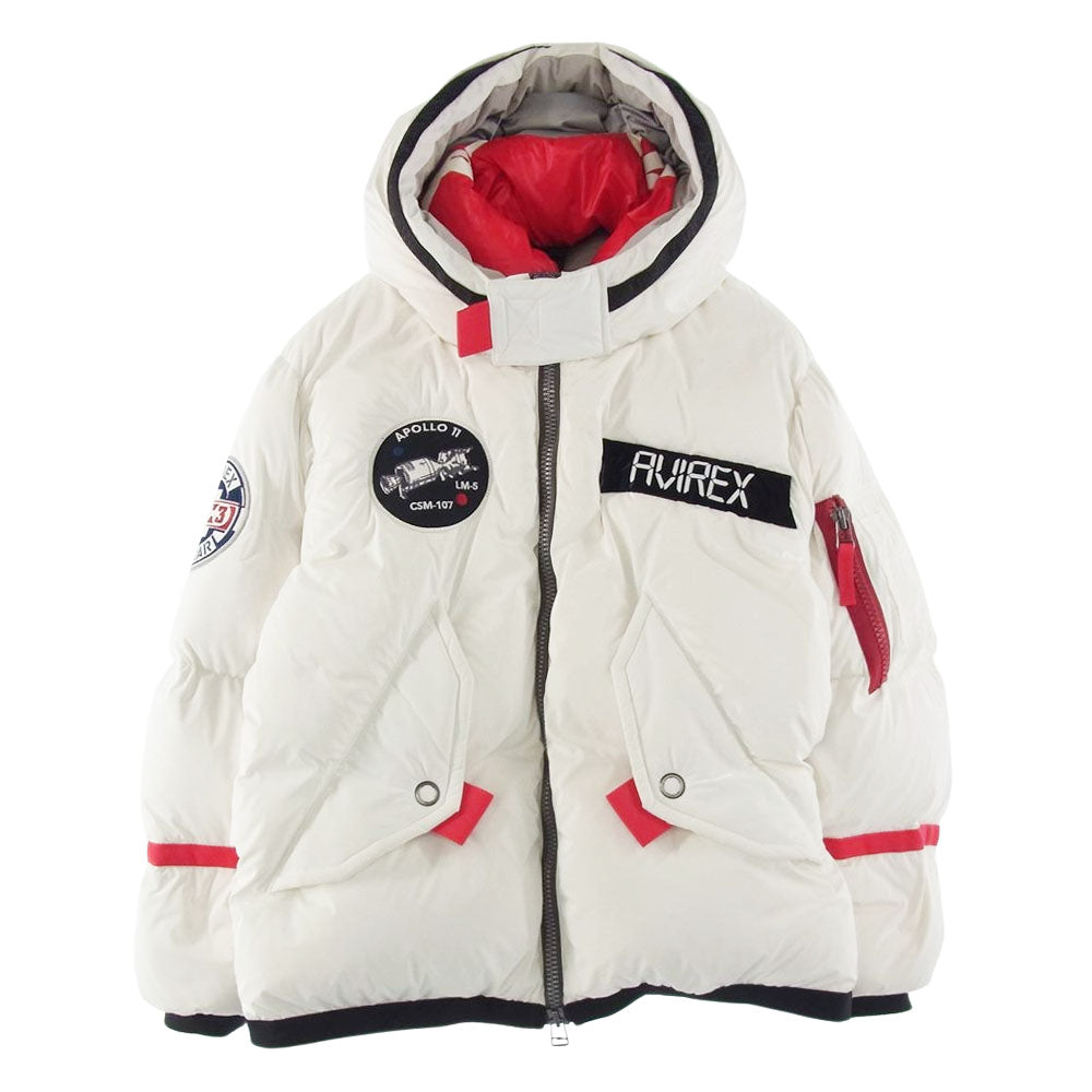 AVIREX アヴィレックス 6102189 未使用品 APOLO DOWN JACKET アポロ ダウンジャケット マルチカラー系 L【美品】【中古】