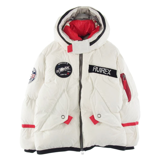 AVIREX アヴィレックス 6102189 未使用品 APOLO DOWN JACKET アポロ ダウンジャケット マルチカラー系 L【美品】【中古】