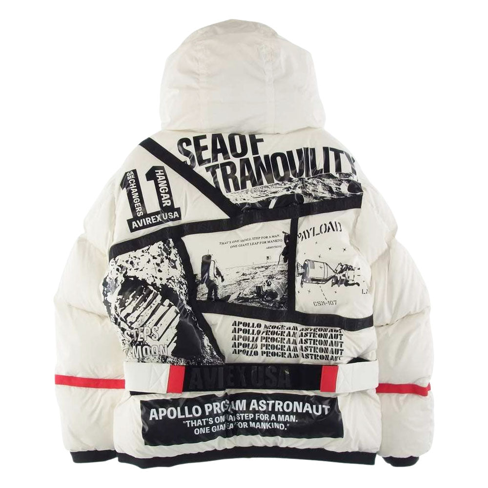 AVIREX アヴィレックス 6102189 未使用品 APOLO DOWN JACKET アポロ ダウンジャケット マルチカラー系 L【美品】【中古】