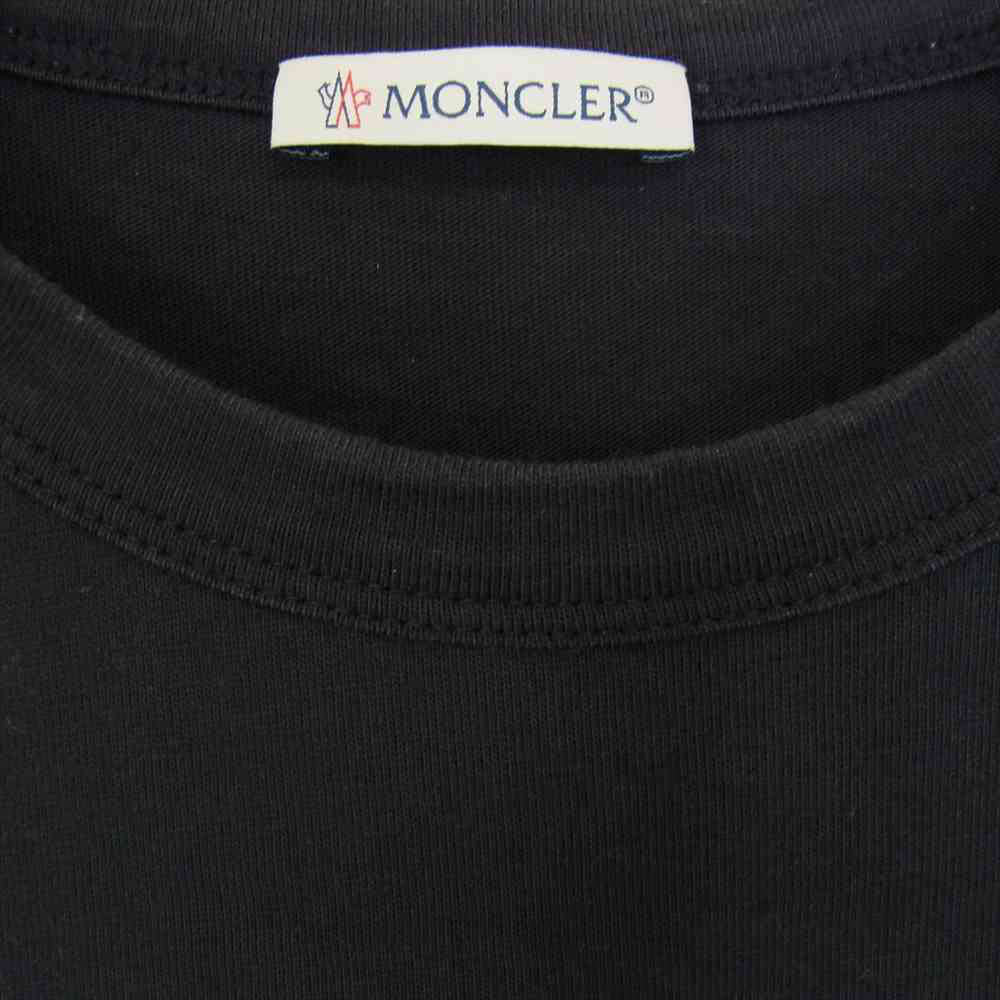 MONCLER モンクレール フロント ロゴ Tシャツ ダークグレー ダークグレー系 L【中古】