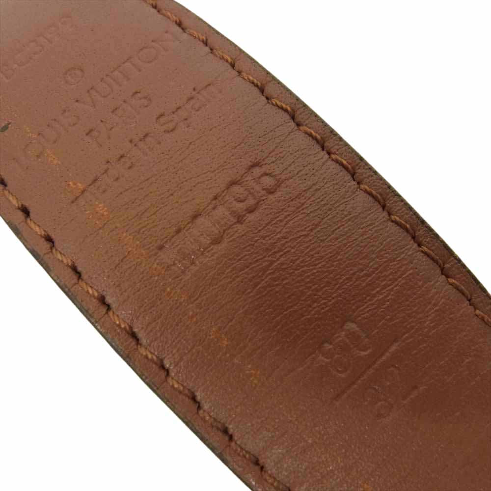 LOUIS VUITTON ルイ・ヴィトン モノグラム リバース サンチュール 25MM ドーフィーヌ ベルト ブラウン系 80/32【中古】