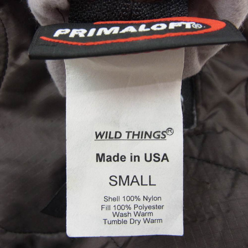 WILDTHINGS ワイルドシングス WILDTHINGS リバーシブルキルティングベスト PRIMALOFT USA製 ブラウン系 ベージュ系  S【中古】