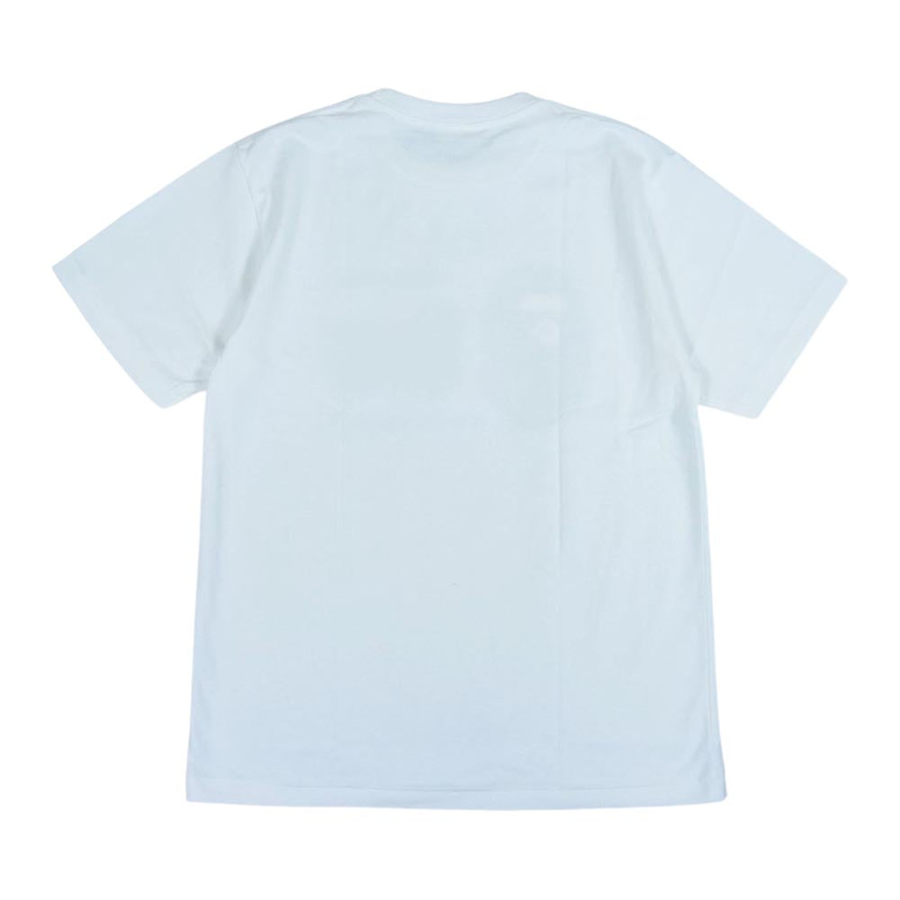 A BATHING APE アベイシングエイプ × Woolrich ウールリッチ 半袖 ロゴ プリント Tシャツ ホワイト系 M【新古品】【未使用】【中古】
