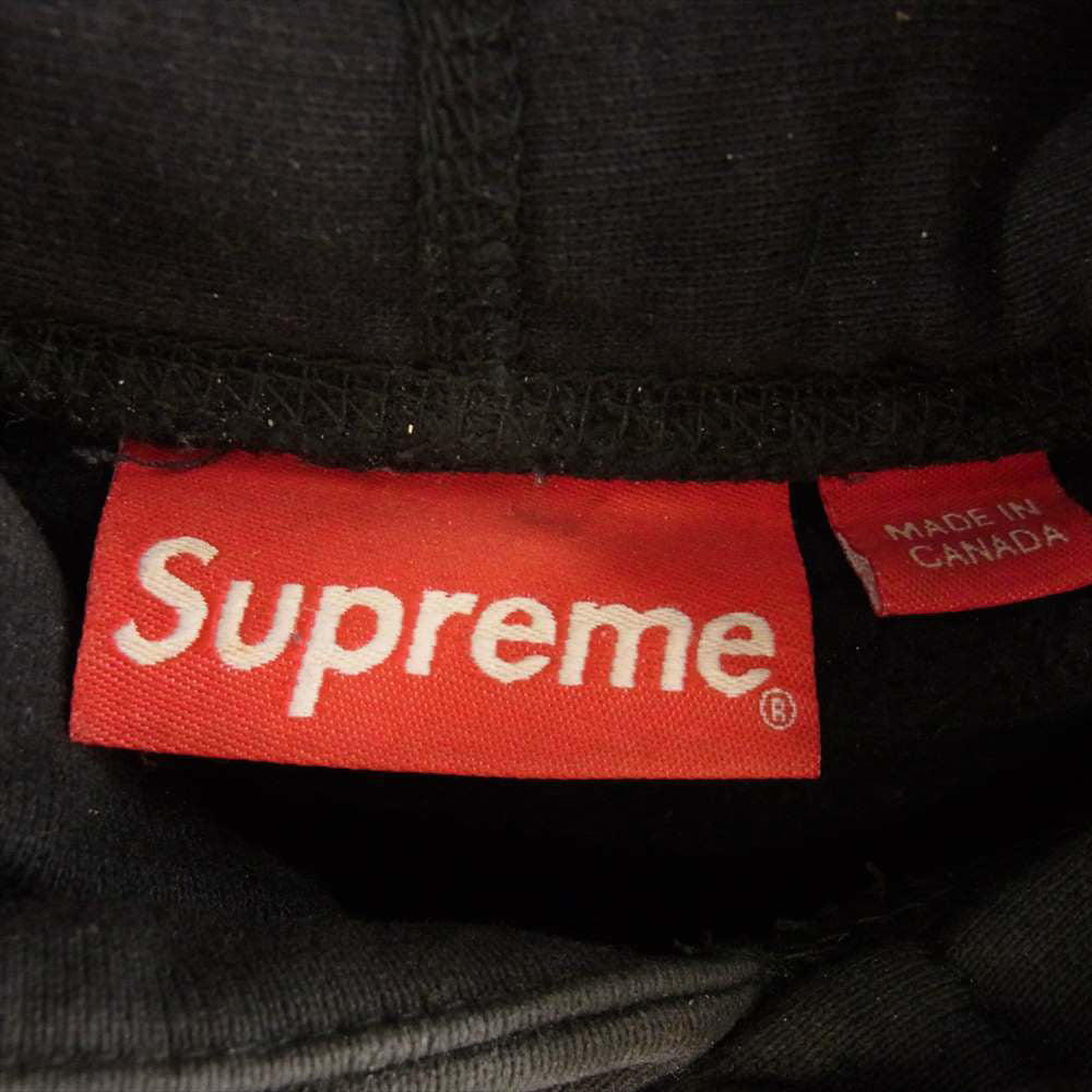 Supreme シュプリーム 18AW Water Arc Hooded Sweatshirt ウォーター アーチ ロゴ プリント フーデッド スウェット プルオーバー パーカー ブラック系 M【中古】
