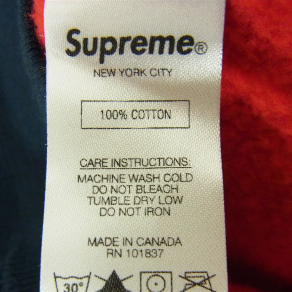 Supreme シュプリーム Split Crewneck Sweatshirt スプリット ロゴ クルーネック スウェット トレーナー レッド レッド系 ネイビー系 S【中古】