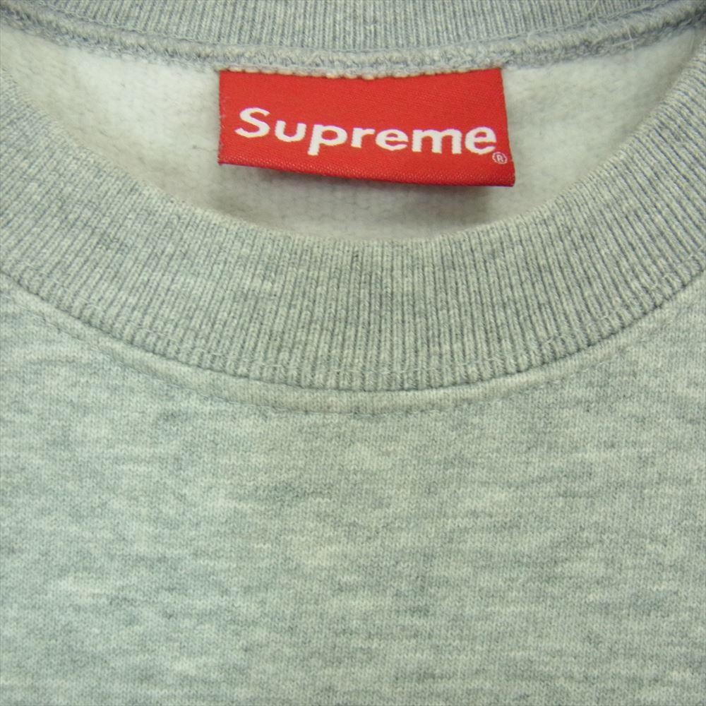 Supreme シュプリーム 20AW Big Arc Crewneck ビッグ ワッペン アーチ ロゴ クルーネック トレーナー  グレー系 S【中古】
