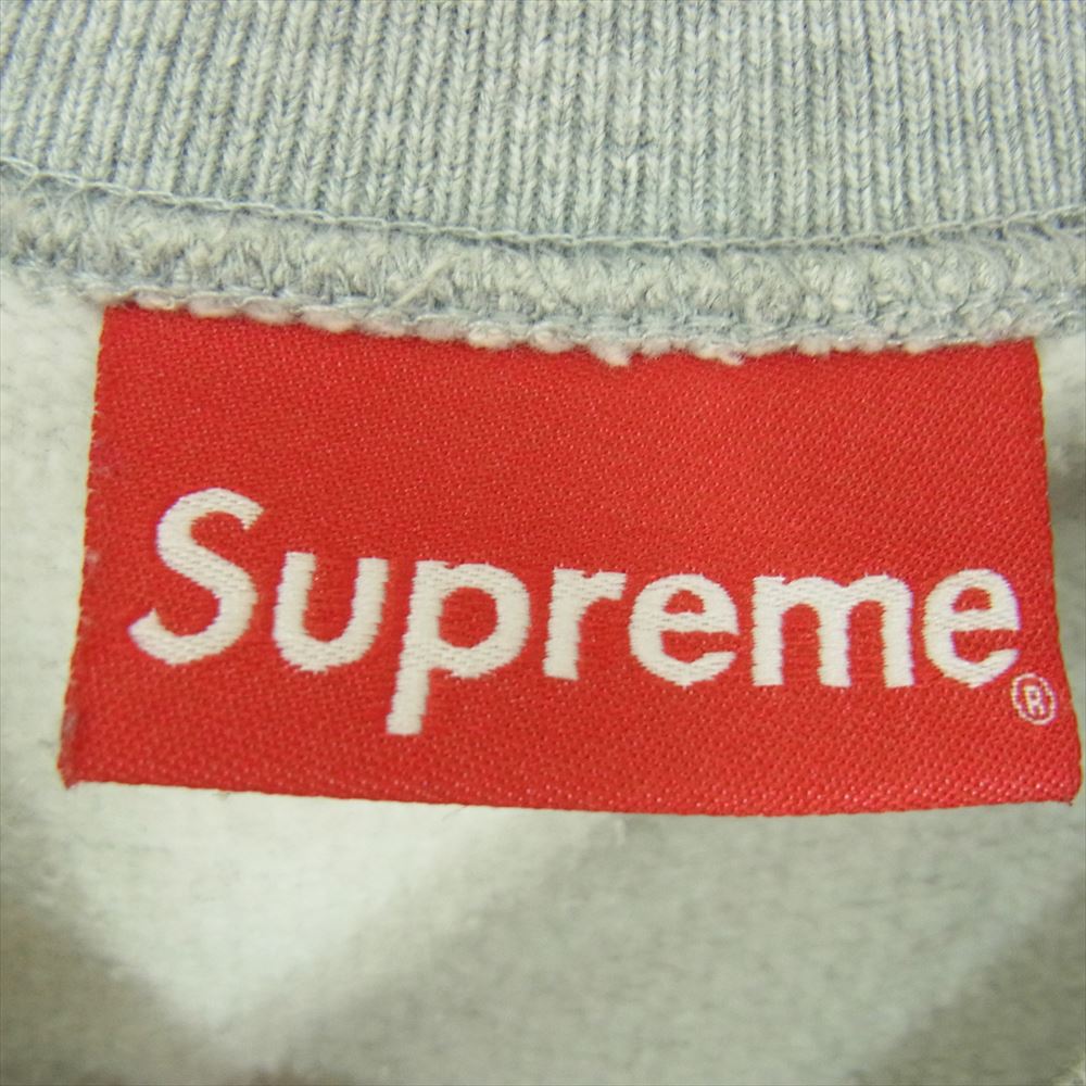 Supreme シュプリーム 20AW Big Arc Crewneck ビッグ ワッペン アーチ ロゴ クルーネック トレーナー  グレー系 S【中古】