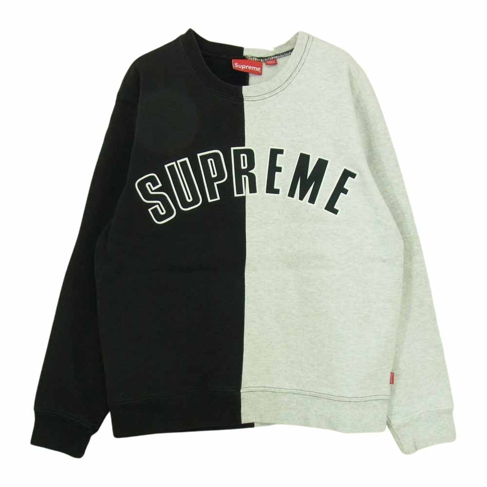 supreme split crewneck sweatshirt Lサイズ
