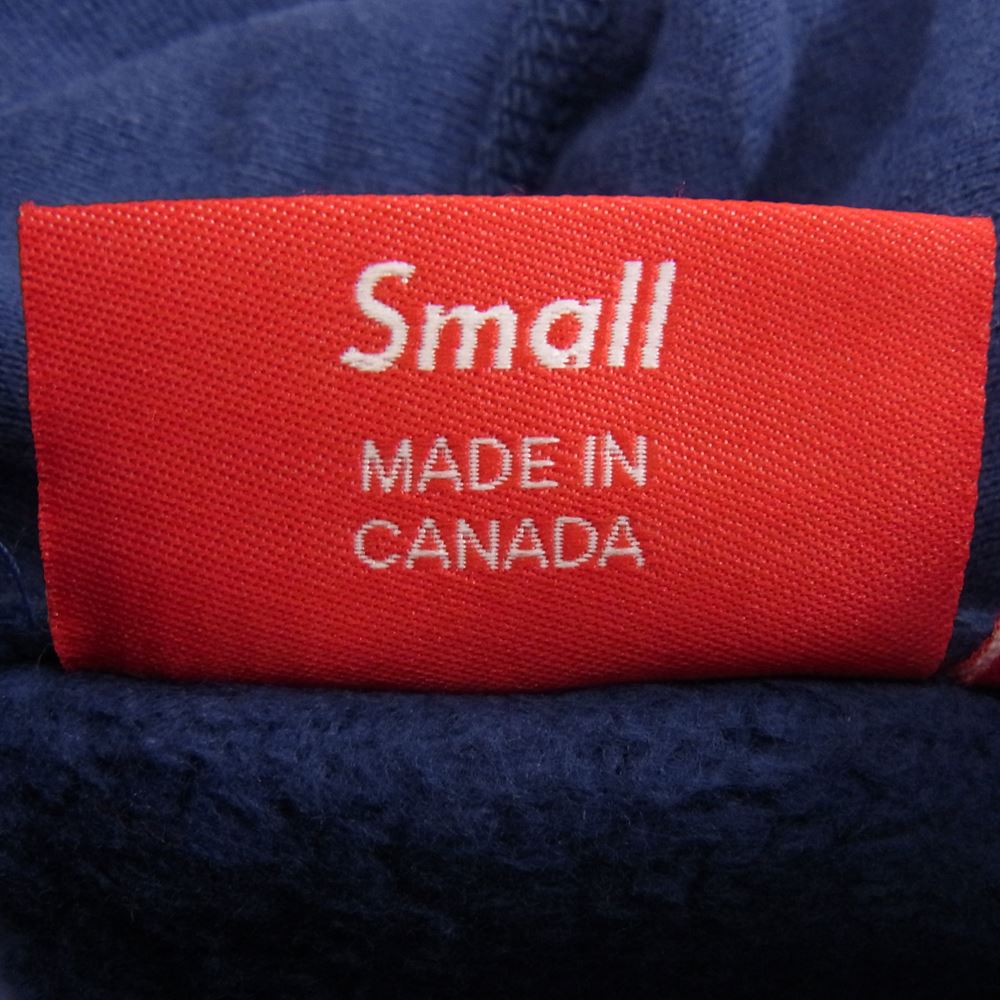Supreme シュプリーム 21AW Box Logo Hooded Sweatshirt Washed Navy ボックスロゴ フーデッド スウェット プルオーバー パーカー  ネイビー系 S【中古】