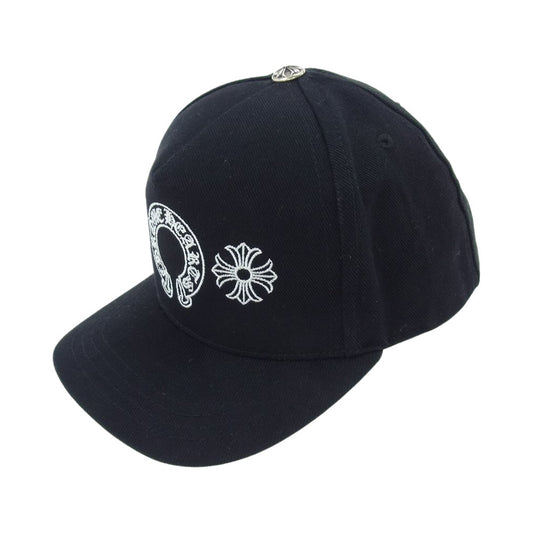 CHROME HEARTS クロムハーツ（原本無） 国内正規品 ホースシュー ベースボール キャップ ブラック系 53-60【中古】