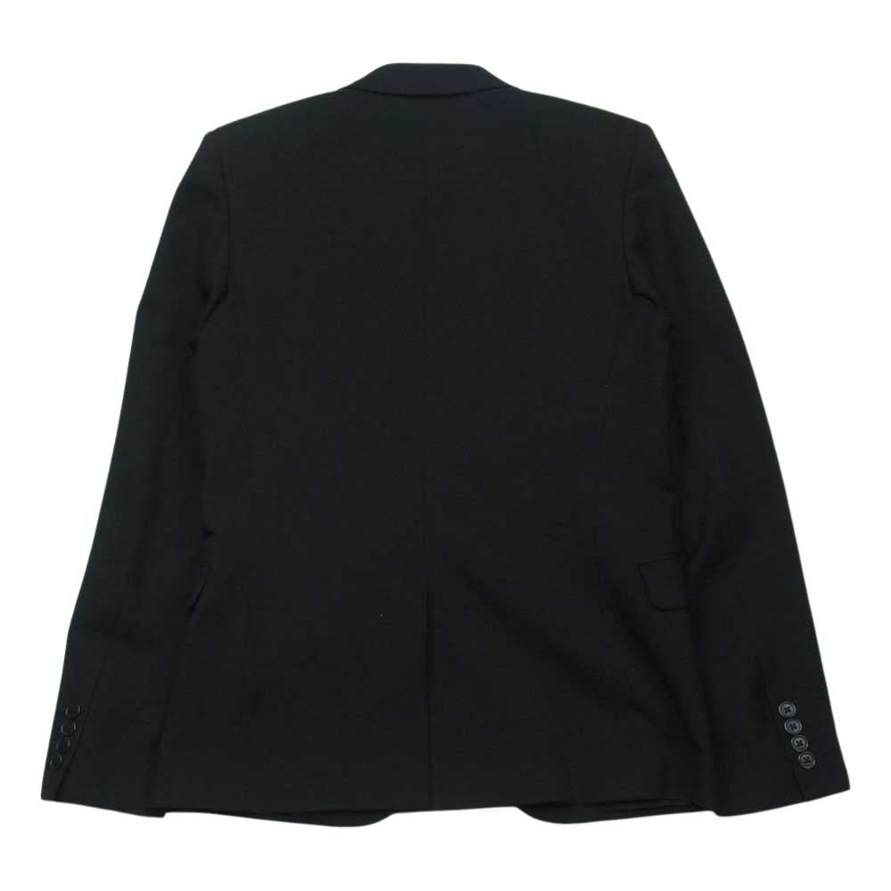 SAINT LAURENT サンローラン 14AW 343250 YM39M 国内正規品 エディ期 裏地シルク100％ ピークトラペル 1B テーラード ジャケット ブラック系 46【中古】