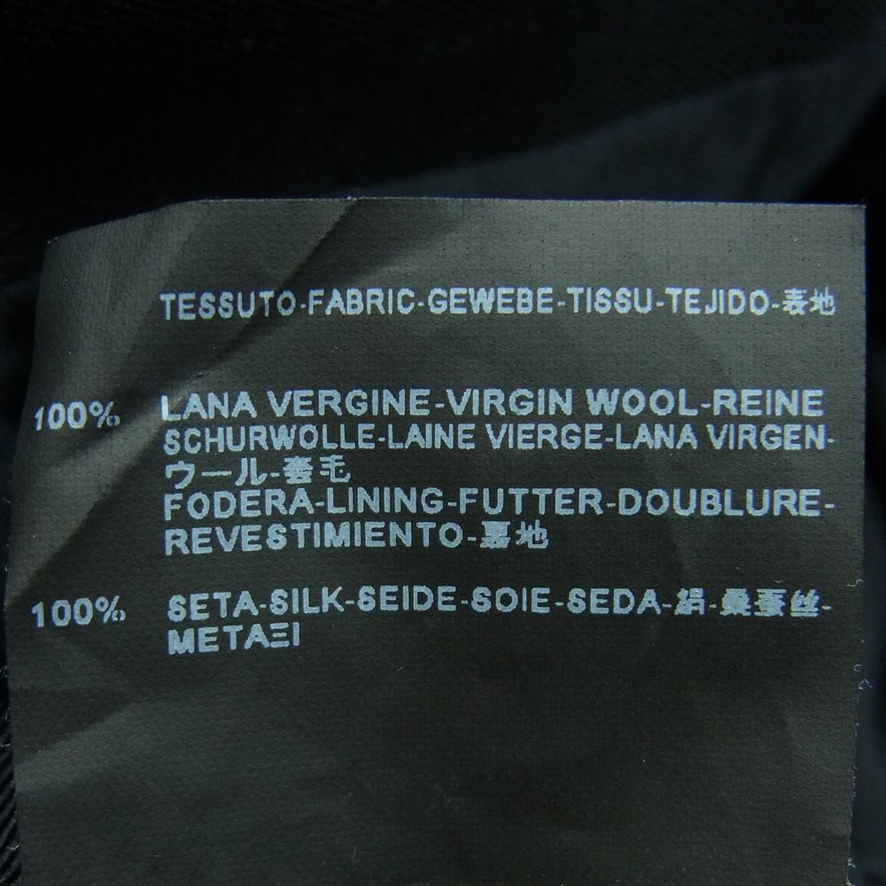 SAINT LAURENT サンローラン 14AW 343250 YM39M 国内正規品 エディ期 裏地シルク100％ ピークトラペル 1B テーラード ジャケット ブラック系 46【中古】