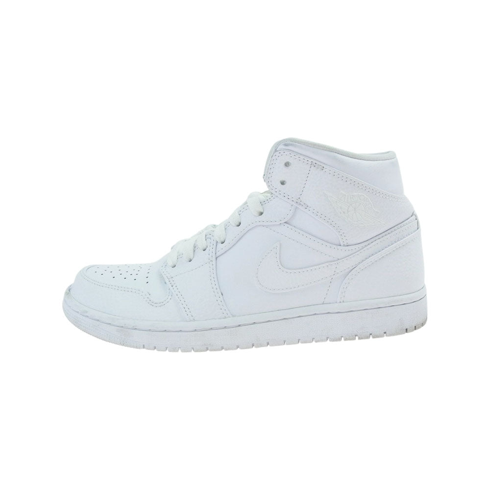 NIKE ナイキ 554724-130 AIR JORDAN 1 エア ジョーダン 1 MID ミッド スニーカー ホワイト系 25.5cm【中古】