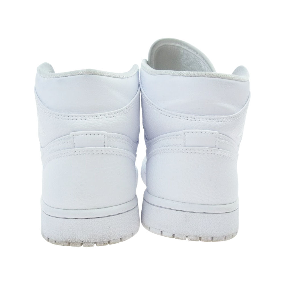 NIKE ナイキ 554724-130 AIR JORDAN 1 エア ジョーダン 1 MID ミッド スニーカー ホワイト系 25.5cm【中古】