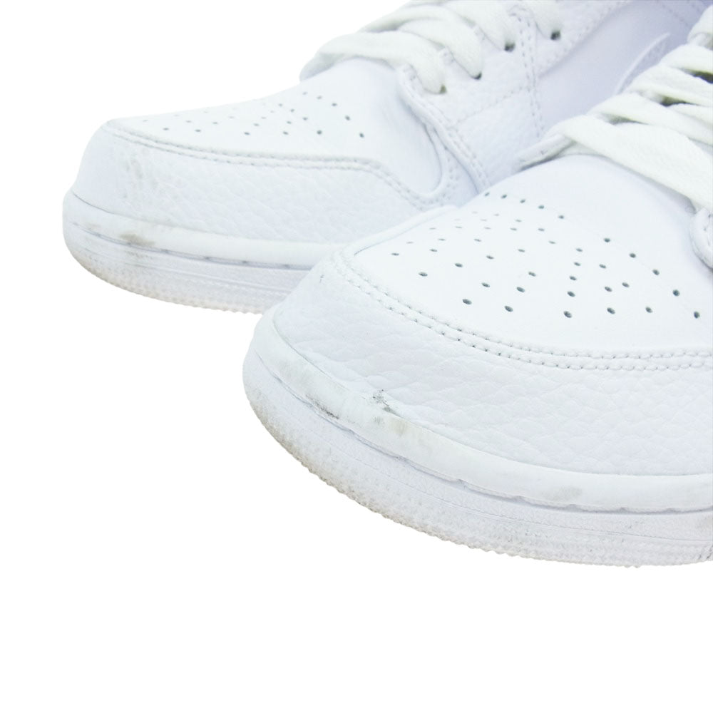 NIKE ナイキ 554724-130 AIR JORDAN 1 エア ジョーダン 1 MID ミッド スニーカー ホワイト系 25.5cm【中古】