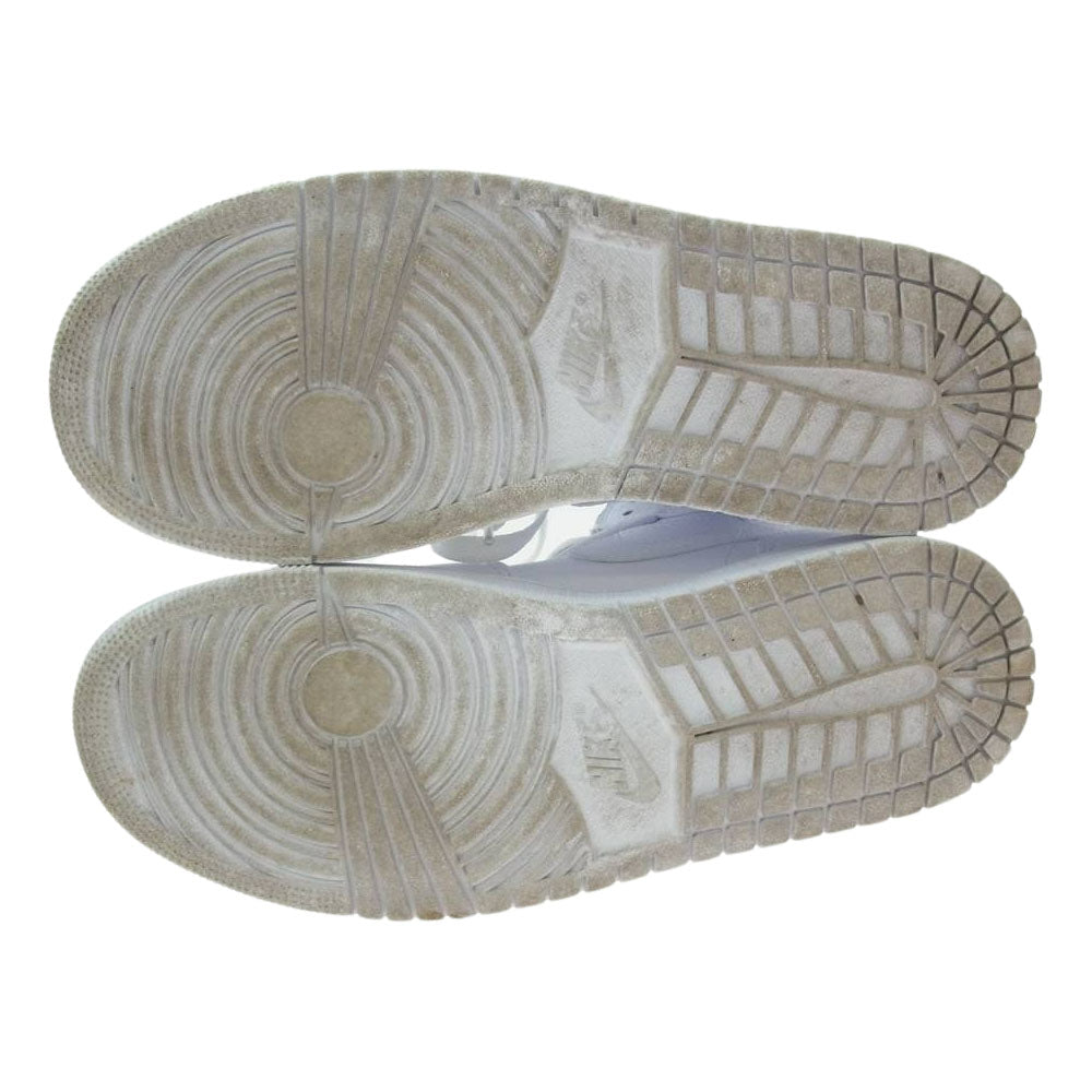 NIKE ナイキ 554724-130 AIR JORDAN 1 エア ジョーダン 1 MID ミッド スニーカー ホワイト系 25.5cm【中古】