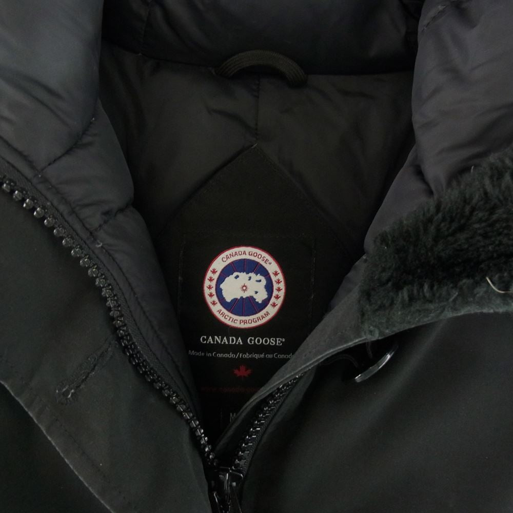 CANADA GOOSE カナダグース 2600JL  国内正規品 BRONTE PARKA ブロンテ パーカー ダウン ジャケット コート ブラック系 M【中古】