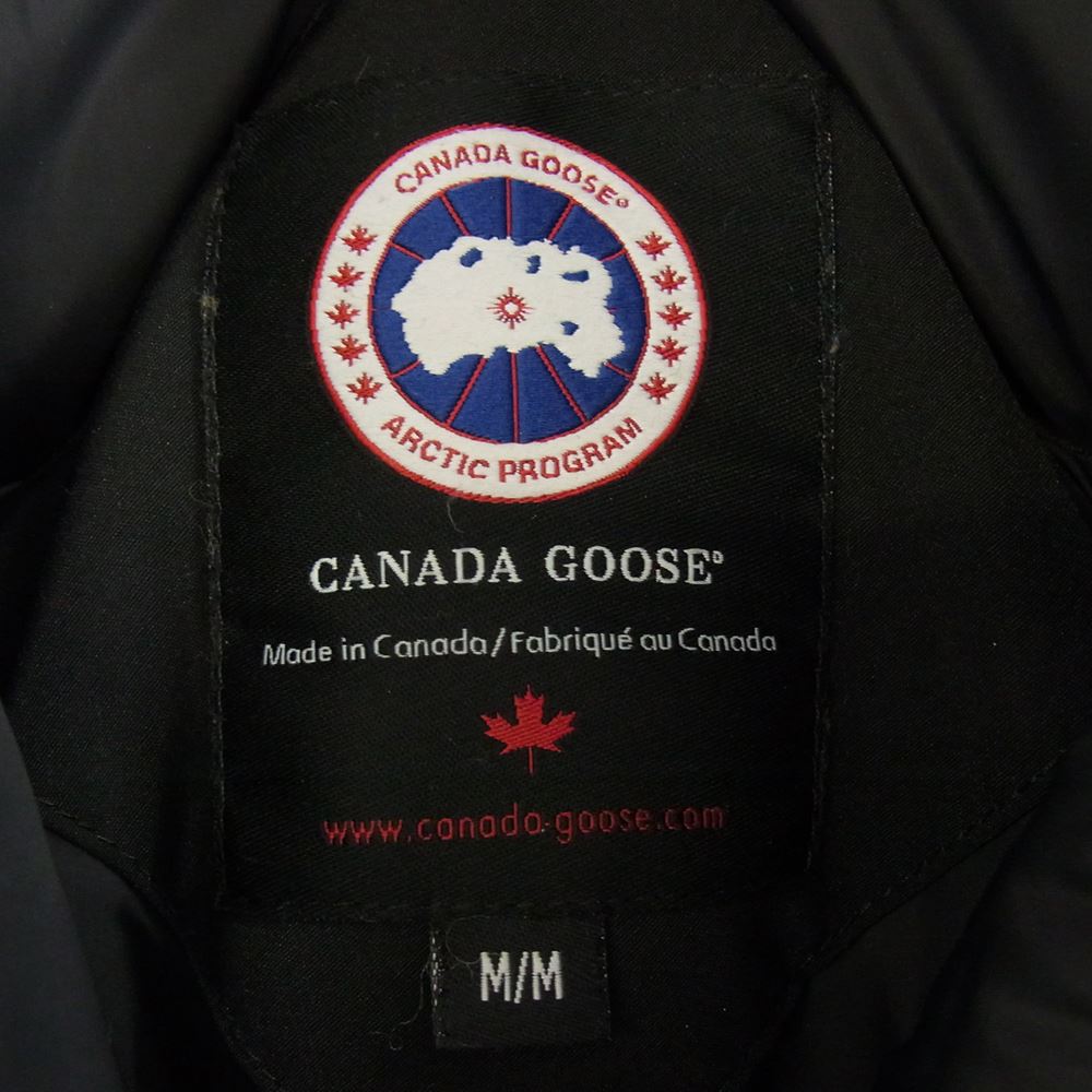 CANADA GOOSE カナダグース 2600JL  国内正規品 BRONTE PARKA ブロンテ パーカー ダウン ジャケット コート ブラック系 M【中古】