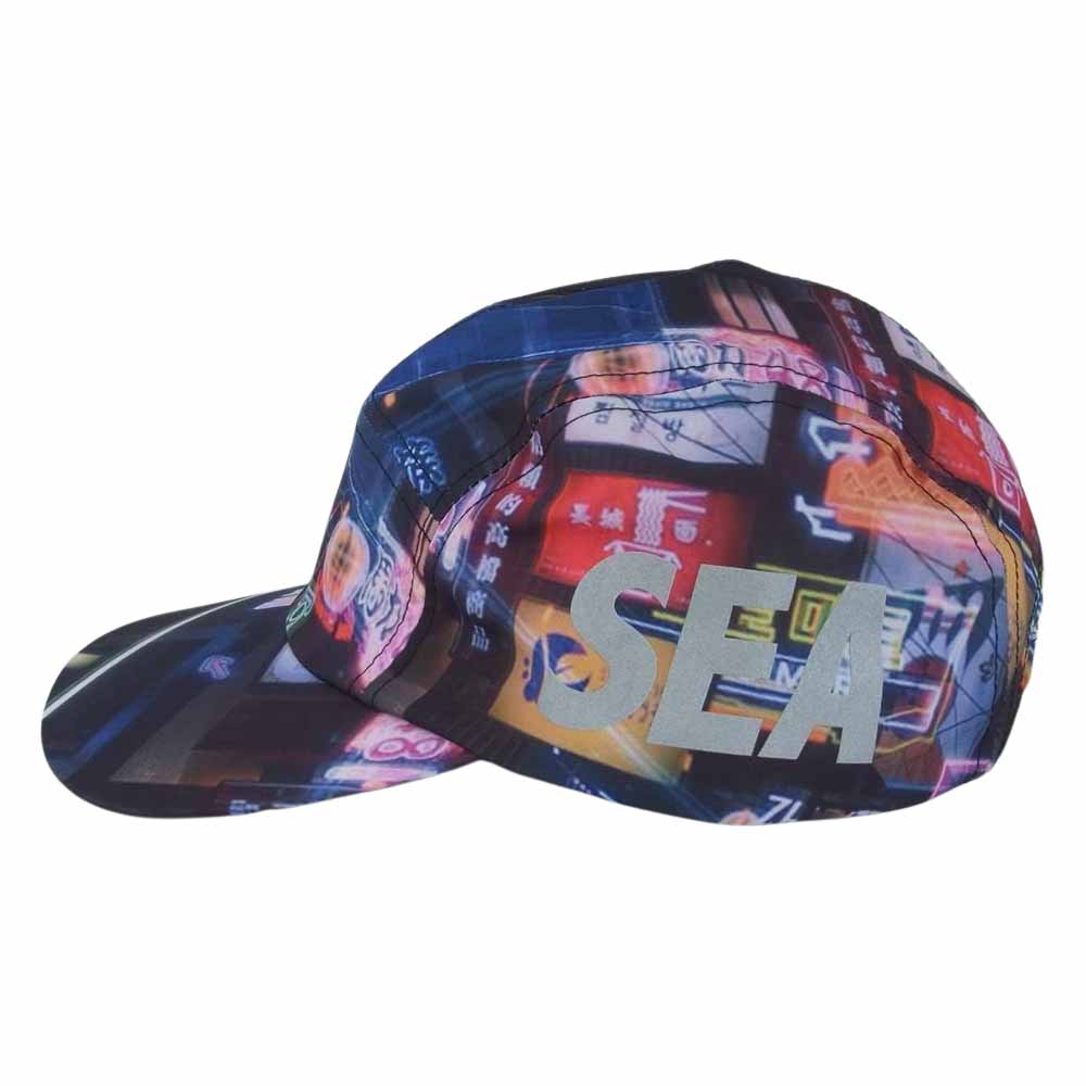 WIND AND SEA ウィンダンシー 44821 WDS-GITS-16 × Ghost In The Shell Sac_2045 x WDS JET CAP 攻殻機動隊 ナイロン ジェットキャップ ネオン マルチカラー系 F【新古品】【未使用】【中古】