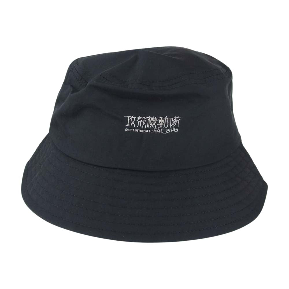 WIND AND SEA ウィンダンシー 44821 WDS-GITS-17 × Ghost In The Shell Sac_2045 x WDS Hat 攻殻機動隊 ナイロン バケットハット ブラック  ブラック系【新古品】【未使用】【中古】