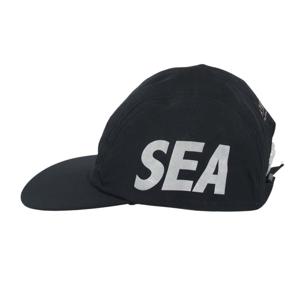 WIND AND SEA ウィンダンシー 44821 WDS-GITS-16 × Ghost In The Shell Sac_2045 x WDS JET CAP 攻殻機動隊 ナイロン ジェットキャップ ブラック ブラック系 F【新古品】【未使用】【中古】