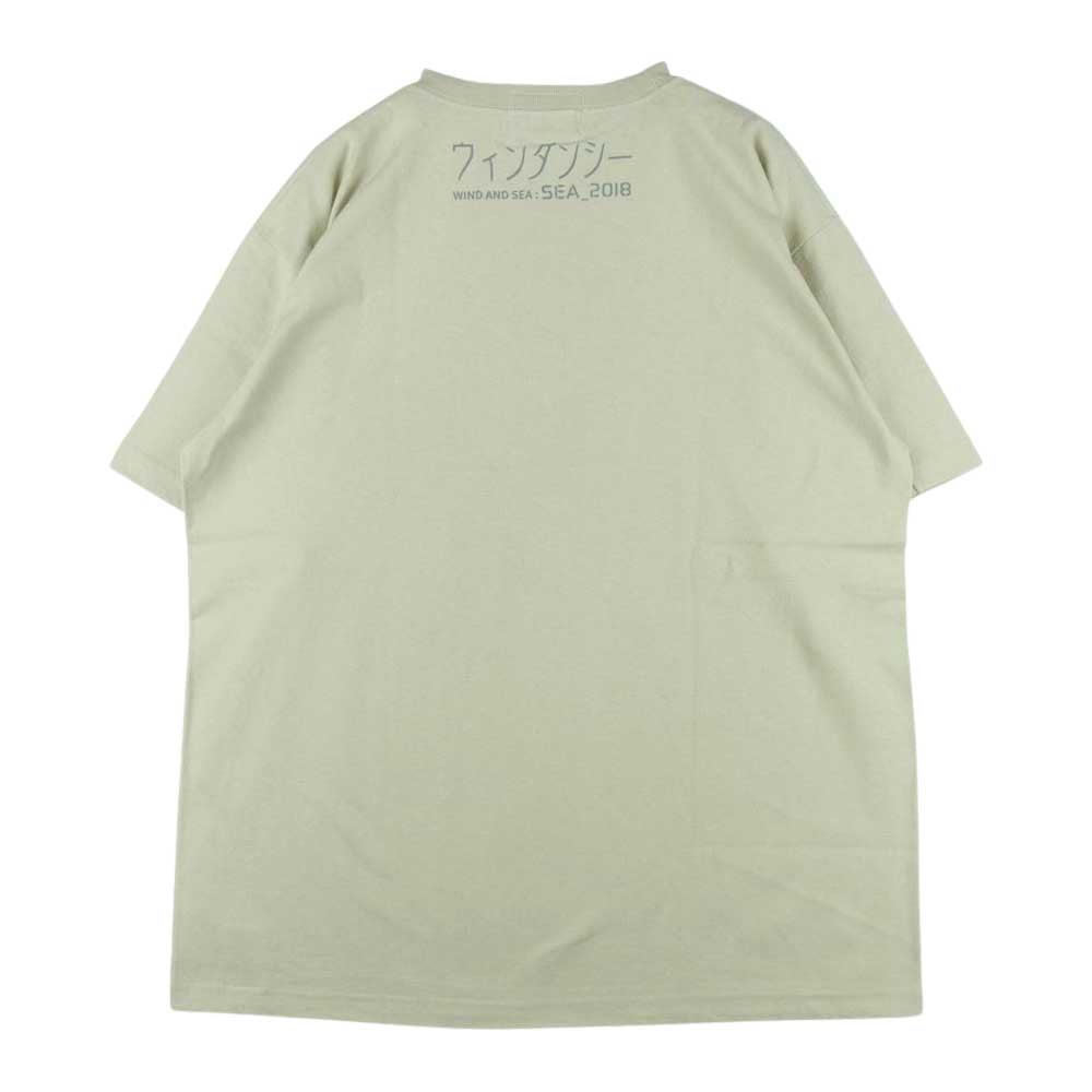 WIND AND SEA ウィンダンシー 44821 WDS-GITS-13 攻殻機動隊 Ghost In The Shell Sac_2045 WDS S_E_A T-Shirt 半袖 Tシャツ ベージュ系 XL【新古品】【未使用】【中古】