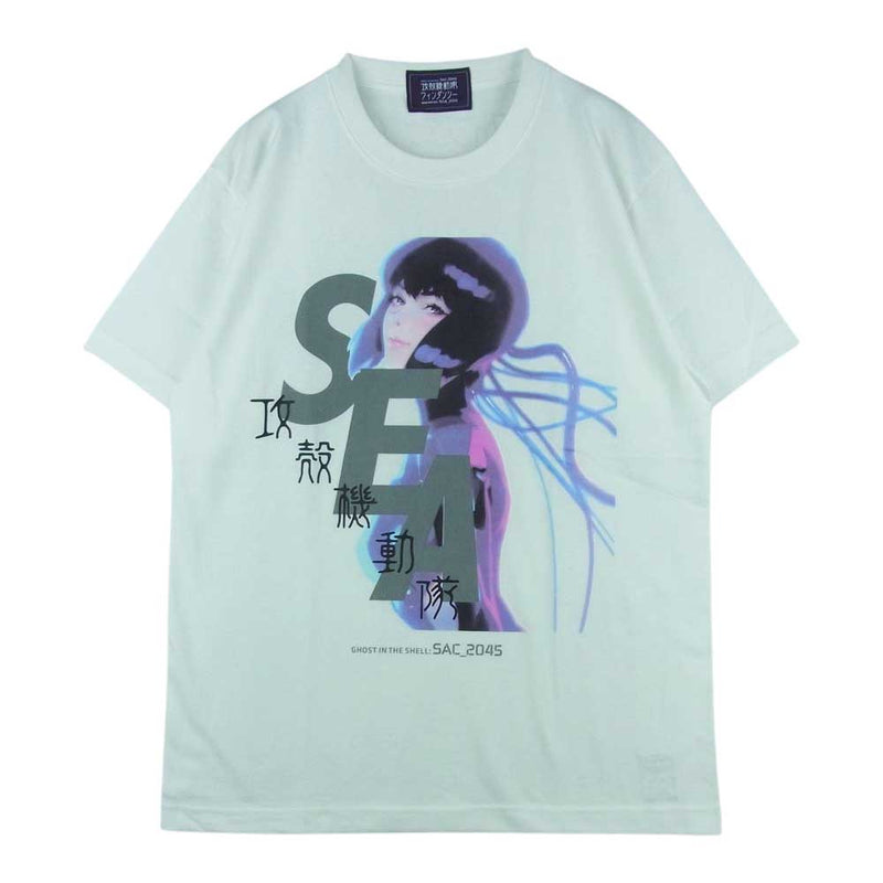 WIND AND SEA ウィンダンシー 44821 WDS-GITS-13 攻殻機動隊 Ghost In The Shell Sac_2045 WDS S_E_A T-Shirt 半袖 Tシャツ ホワイト系 M【新古品】【未使用】【中古】