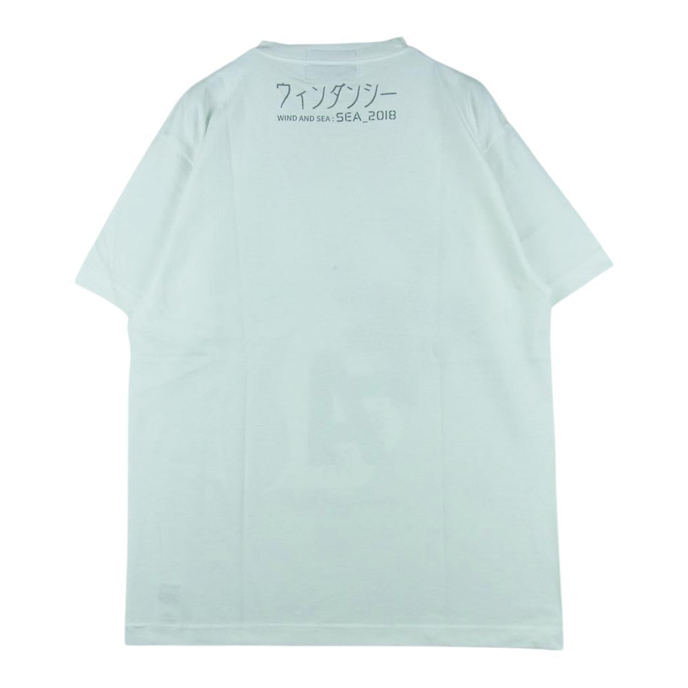 WIND AND SEA ウィンダンシー 44821 WDS-GITS-13 攻殻機動隊 Ghost In The Shell Sac_2045 WDS S_E_A T-Shirt 半袖 Tシャツ ホワイト系 M【新古品】【未使用】【中古】