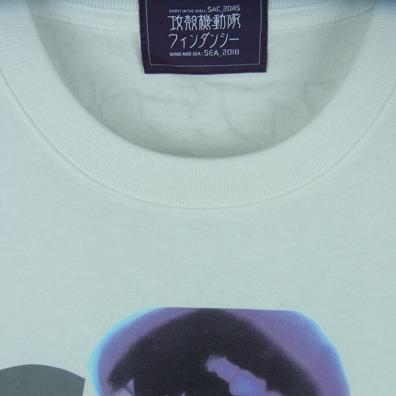 WIND AND SEA ウィンダンシー 44821 WDS-GITS-13 攻殻機動隊 Ghost In The Shell Sac_2045 WDS S_E_A T-Shirt 半袖 Tシャツ ホワイト系 M【新古品】【未使用】【中古】