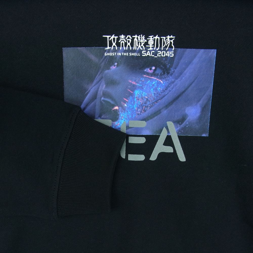 WIND AND SEA ウィンダンシー 44821 WDS-GITS-09 GHOST IN THE SHELL SAC_2045 REFLECTION CREW NECK 攻殻機動隊 クルーネック スウェット トレーナー ブラック系 L【新古品】【未使用】【中古】