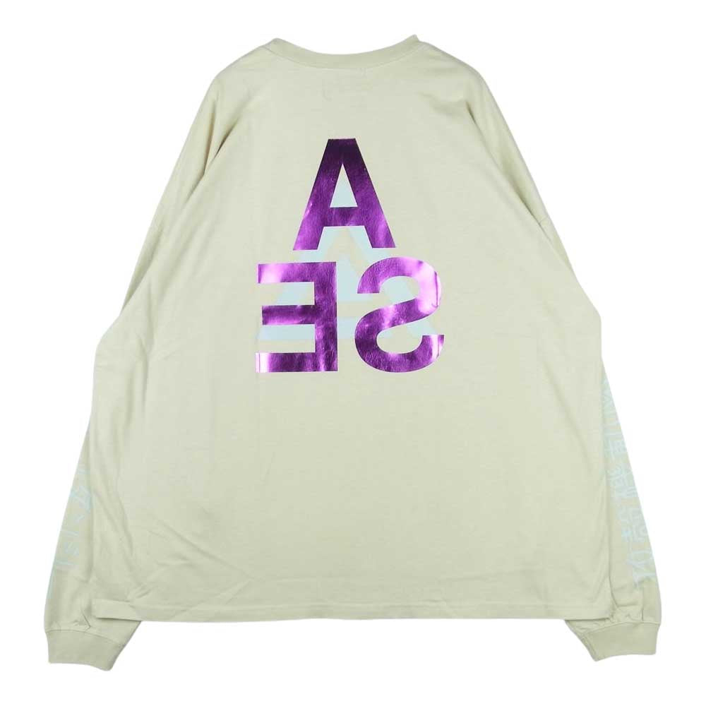 WIND AND SEA ウィンダンシー 44821 WDS-GITS-12 攻殻機動隊 Ghost In The Shell Sac_2045 WDS A32 L/S T Shirt 長袖 カットソー Tシャツ ロンT ベージュ系 XL【新古品】【未使用】【中古】