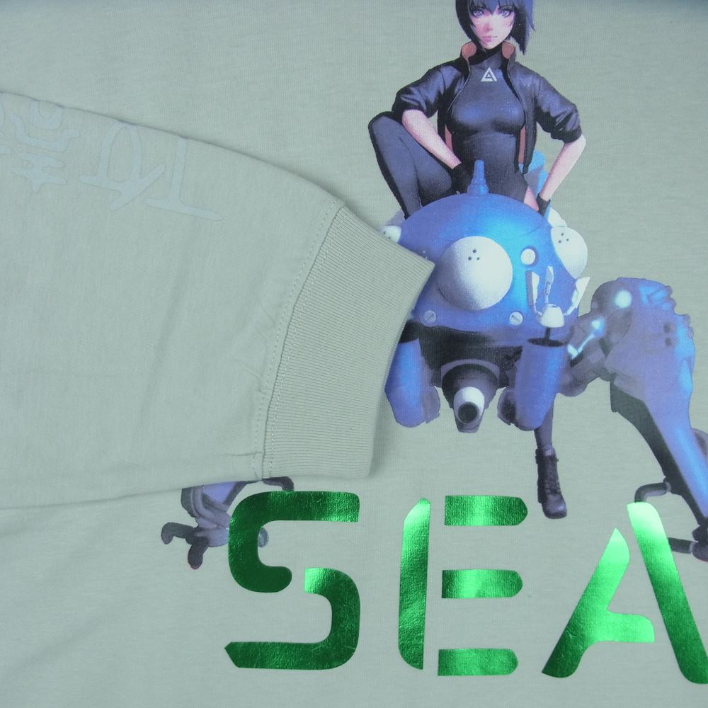 WIND AND SEA ウィンダンシー 44821 WDS-GITS-12 攻殻機動隊 Ghost In The Shell Sac_2045 WDS A32 L/S T Shirt 長袖 カットソー ロンT Tシャツ ライトグレー系 XL【新古品】【未使用】【中古】