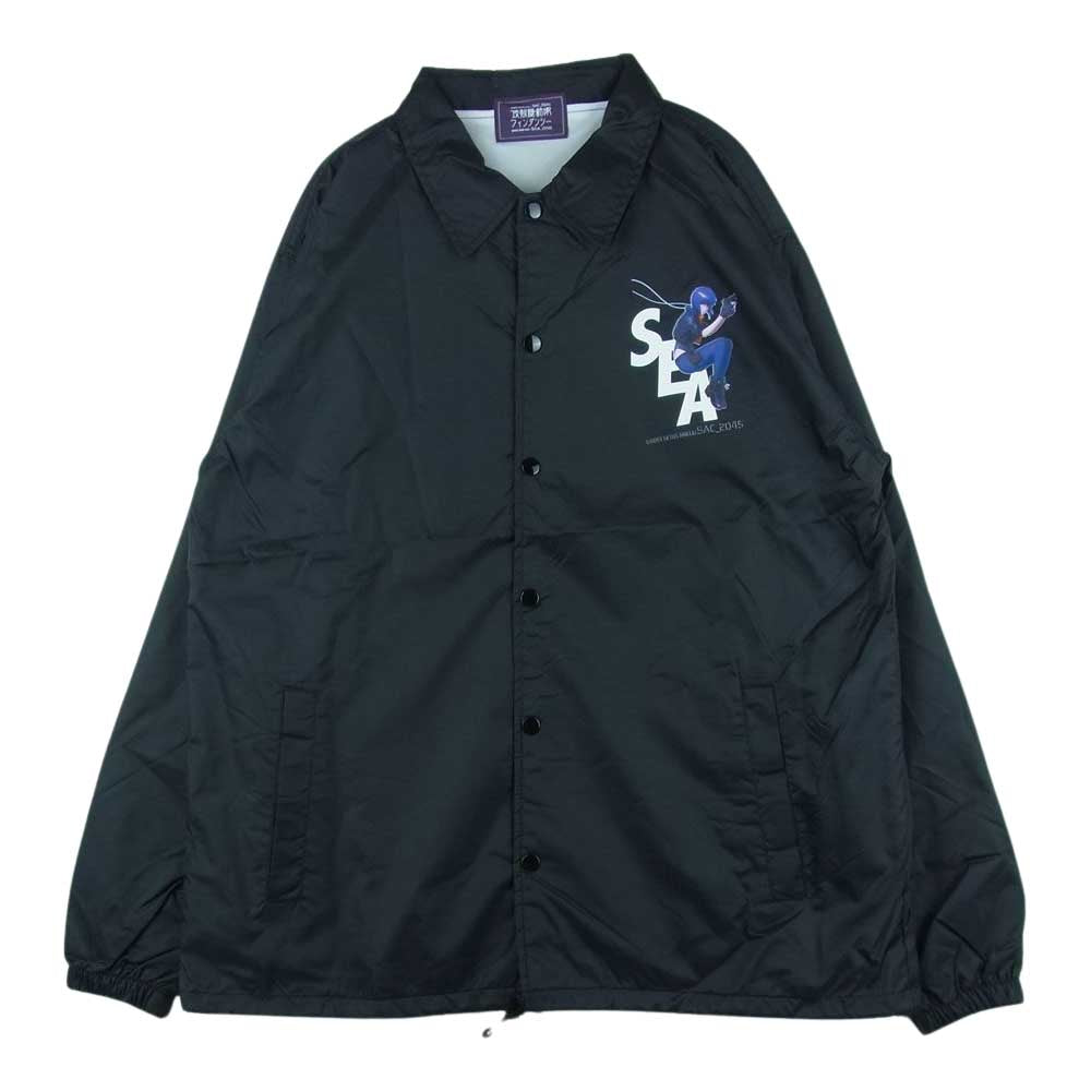 WIND AND SEA ウィンダンシー 44821 WDS-GITS-02 Ghost In The Shell Sac_2045 Coach Jacket 攻殻機動隊 コーチ ジャケット ブラック系 XL【新古品】【未使用】【中古】