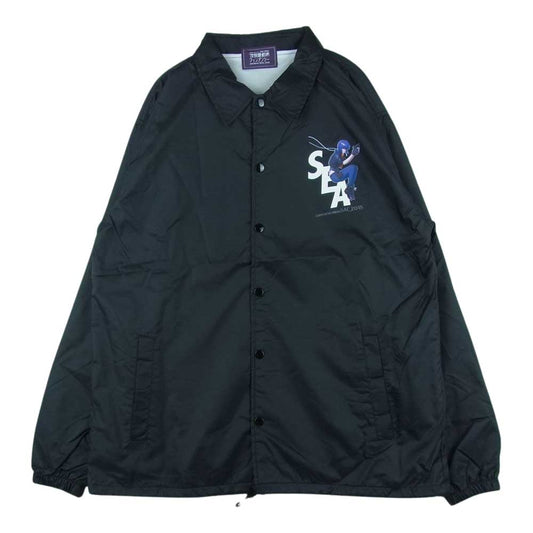 WIND AND SEA ウィンダンシー 44821 WDS-GITS-02 Ghost In The Shell Sac_2045 Coach Jacket 攻殻機動隊 コーチ ジャケット ブラック系 XL【新古品】【未使用】【中古】