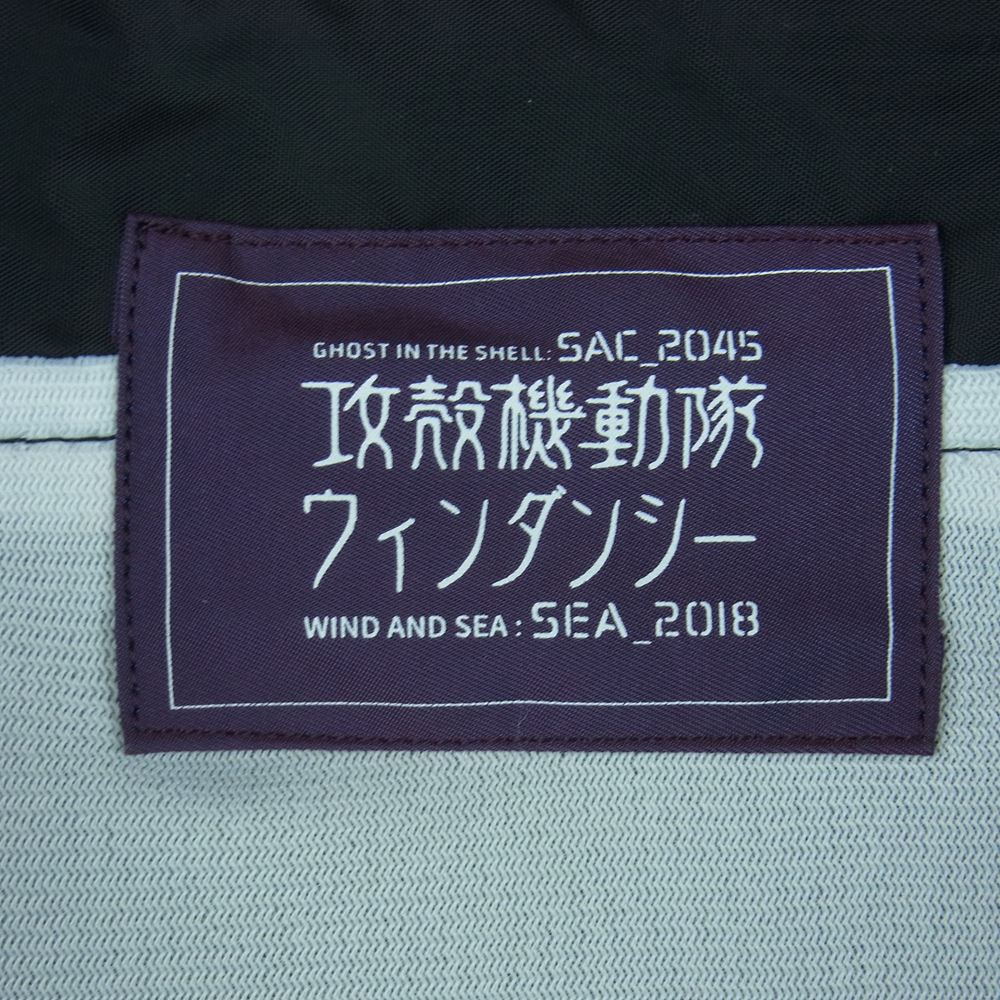 WIND AND SEA ウィンダンシー 44821 WDS-GITS-02 Ghost In The Shell Sac_2045 Coach Jacket 攻殻機動隊 コーチ ジャケット ブラック系 XL【新古品】【未使用】【中古】