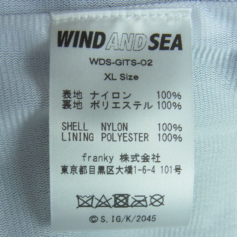 WIND AND SEA ウィンダンシー 44821 WDS-GITS-02 Ghost In The Shell Sac_2045 Coach Jacket 攻殻機動隊 コーチ ジャケット ブラック系 XL【新古品】【未使用】【中古】